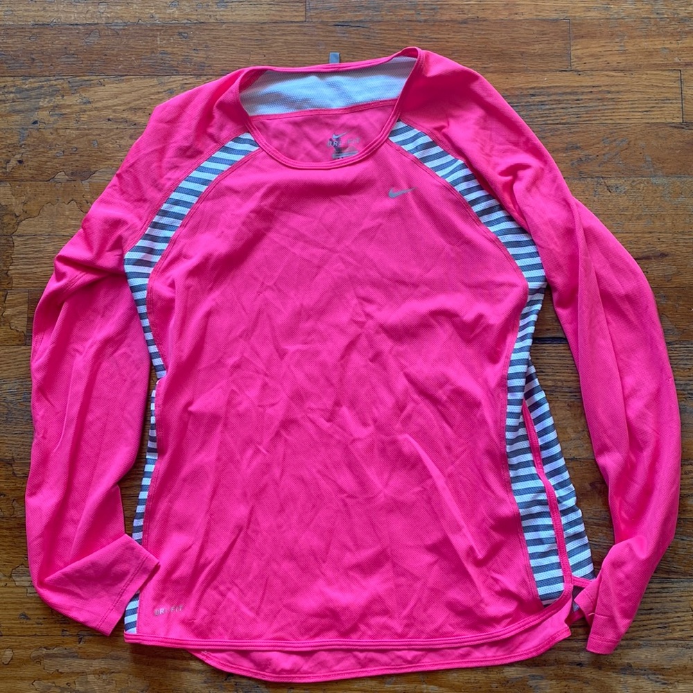 Hot Pink Nike Dri-Fit size Medium Long Sleeve
